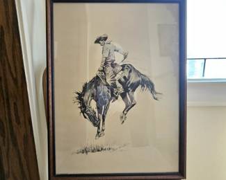 Frederic Remmington bucking bronco