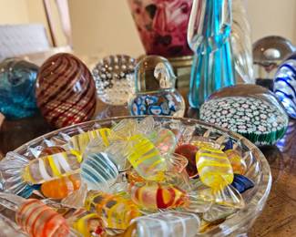 Glass candy, Murano angel, paper weights