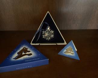 Swarovski 1994 Snowflake Ornament with box.