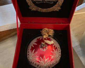 Waterford Holiday Heirloom. “Cecily Masterpiece Ball”