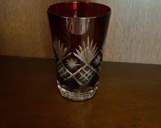 Otsuka Glass Kiriko Glass crimson 4.1” There are 12