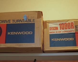 Vintage Kenwood stereo with the matching cabinet - in the original boxes