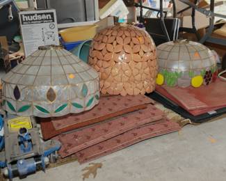 Vintage shell lampshades