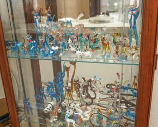 Hand blown glass animals