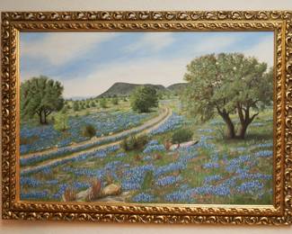 Vivian Caswell bluebonnet painting