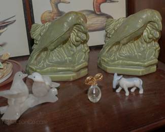 Pair of Rookwood pottery bookends