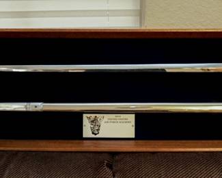 Air Force Academy sword and sheath display