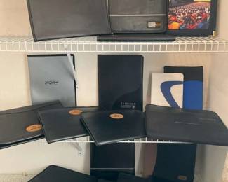 Lot Of Executive Leather Portfolio Notebooks, Lexus, Lockheed, Lincoln 