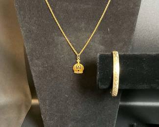 Elegant GoldTone Jewelry Set 