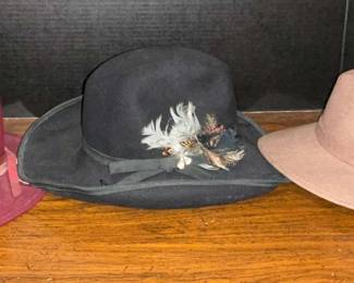 A trio of Stylish Felt Hats 