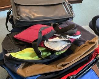 Large Lot Of Carry Bags Executive, Insulated Lunch, Totes, Shoe, And More 