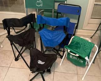 Masters Tournament Camping Chair Lot Of 7 Portable Seats 