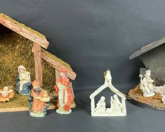 Two Nativity Plus One Holy Family Ornament 