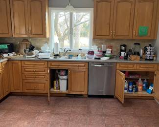 Pots , pans , dishes , glasses , toaster and more 