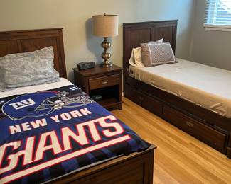 Twin beds with pull out trundle beds 