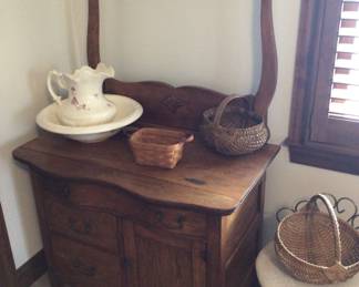 Oak washstand