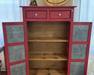 Grandmothers red pie safe