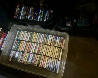 Sealed DVD’s & cassette tapes 