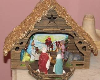 Vintage Nativity Set