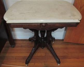 Victorian Marble Top Parlor Table
