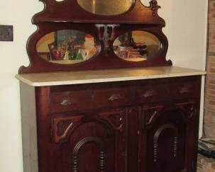 Victorian Marble Top Sideboard