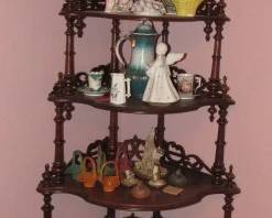 Fine Tall Whatnot Corner Stand