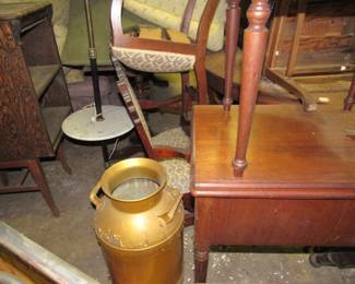 Garage Full of Antique Furniture! We Will Have It All Unstacked & On Display By Auction Morning! Who Knows What We Will Find In Here!!