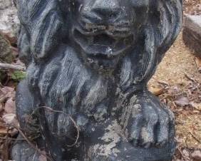 Concrete Lion Statue