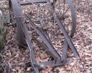 Iron Wheels on Frame