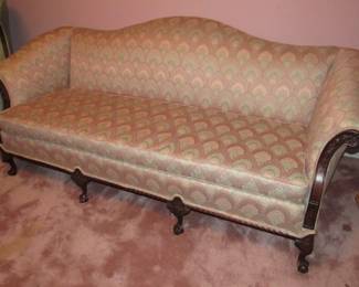 Antique Sofa w/Claw & Ball Feet