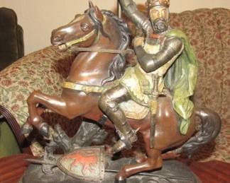 Man on Horse Lamp