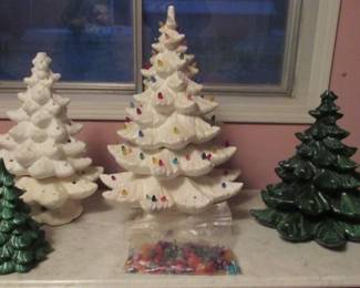 Vintage Ceramic Christmas Trees