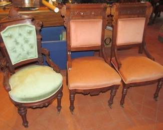 Victorian & East Lake Parlor Chairs