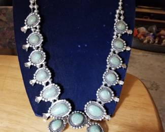 Squash blossom necklace, Navajo style