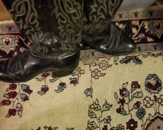 Black leather boots by Texas Boot Company. Also have snakeskin boots by Nacoma.
