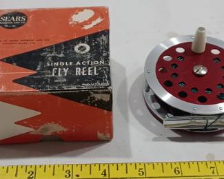 antique fly fishing reel Jc Higgins Sears Roebuck