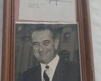 Signed photograph and letter - President Lyndon B Johnson LBJ of Texas