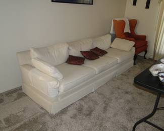 Long white davenport