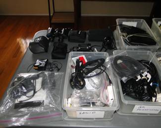 Power cords, etc, all clearly labeled
