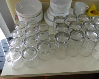 Solid heavy chunky glasses