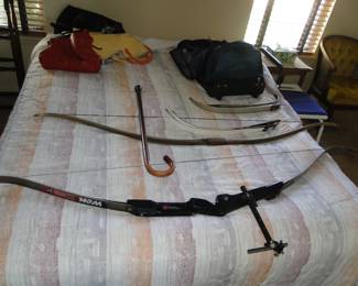 Bed and bows, all for sale