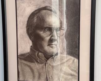 A self Portrait by Dr. Lewis Thomas; Dr. Thomas' storied career he became; Anesthesiologist, Physiologist, Biomedical Engineer, Electrical Engineer, President of the St.Louis Symphony & a talented artist.