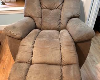 Corduroy suede recliner, great condition