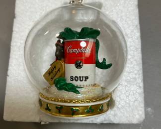 Campbell's snow globe Christmas