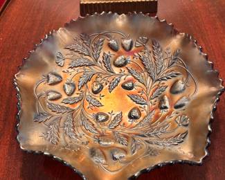 lovely antique Northwood carnival glass dish