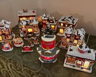 Campbell's Soup lighted Christmas village