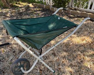 outdoor canvas wheelbarrow