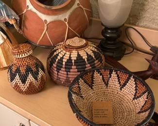 Zulu and Botswanian woven baskets