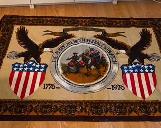 patriotic wall hanging/rug