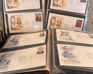 Stamps, First Covers, very organized, sold by album